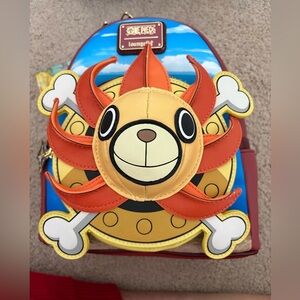 Loungefly One Piece Backpack - Red, Blue, Yellow